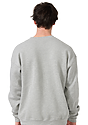 Unisex Fashion Fleece Oversize Crew Sweatshirt HEATHER GREY 3