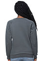Women's Fashion Fleece Raglan Pullover ASPHALT Back