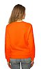Women's Fashion Fleece Neon Raglan Pullover NEON ORANGE Back