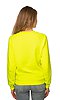 Women's Fashion Fleece Neon Raglan Pullover NEON YELLOW Back