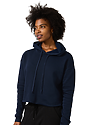 Women's Fashion Fleece Crop Hoodie  Back