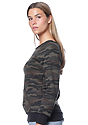 Women's Camo Fleece Raglan Sweatshirt  Side