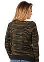 Women's Camo Fleece Raglan Sweatshirt  Back