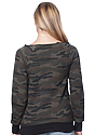 Women's Camo Fleece Raglan Sweatshirt  Back
