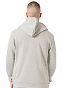 Unisex Fashion Fleece Zip Hoodie  Back