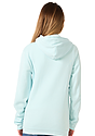 Unisex Fashion Fleece Zip Hoodie HEATHER BREEZE Back