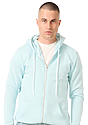 Unisex Fashion Fleece Zip Hoodie HEATHER BREEZE Front