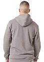 Unisex Fashion Fleece Zip Hoodie HEATHER CHARCOAL Side3