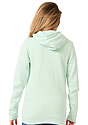 Unisex Fashion Fleece Zip Hoodie HEATHER PISTACHIO Back2