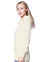 Unisex Fashion Fleece Zip Hoodie NATURAL Front3