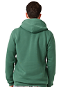 Unisex Fashion Fleece Zip Hoodie 50/50 PINE Back