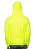 Unisex Fashion Fleece Neon Zip Hoodie  Back