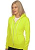 Unisex Fashion Fleece Neon Zip Hoodie  Side2
