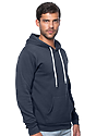 Unisex Fashion Fleece Pullover Hoodie AEGEAN BLUE Side