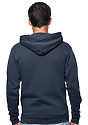 Unisex Fashion Fleece Pullover Hoodie AEGEAN BLUE Back