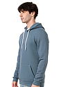 Unisex Fashion Fleece Pullover Hoodie AEGEAN BLUE Side
