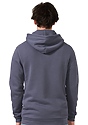 Unisex Fashion Fleece Pullover Hoodie GRAPHITE Back