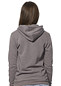 Unisex Fashion Fleece Pullover Hoodie HEATHER CHARCOAL Back