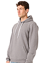 Unisex Fashion Fleece Pullover Hoodie HEATHER CHARCOAL Side