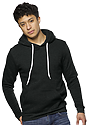 Unisex Fashion Fleece Pullover Hoodie HEATHER DARK GREY Front