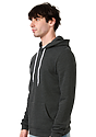 Unisex Fashion Fleece Pullover Hoodie HEATHER DARK GREY Side