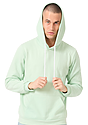 Unisex Fashion Fleece Pullover Hoodie HEATHER PISTACHIO Front