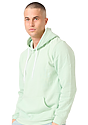 Unisex Fashion Fleece Pullover Hoodie HEATHER PISTACHIO Side