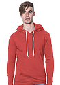 Unisex Fashion Fleece Pullover Hoodie HEATHER TRUE RED Front