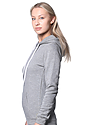 Unisex Fashion Fleece Pullover Hoodie HEATHER GREY Side2