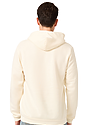 Unisex Fashion Fleece Pullover Hoodie NATURAL Back