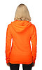 Unisex Fashion Fleece Neon Pullover Hoodie NEON ORANGE Back