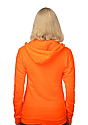 Unisex Fashion Fleece Neon Pullover Hoodie NEON ORANGE Back2
