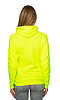 Unisex Fashion Fleece Neon Pullover Hoodie NEON YELLOW Back2