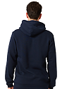 Unisex Fashion Fleece Pullover Hoodie NAVY Back
