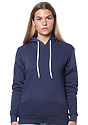 Unisex Fashion Fleece Pullover Hoodie NAVY Front2