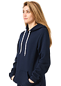 Unisex Fashion Fleece Pullover Hoodie NAVY Side2
