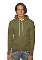 Unisex Fashion Fleece Pullover Hoodie OLIVE DRAB Front
