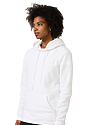 Unisex Fashion Fleece Pullover Hoodie WHITE Side2