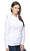 Unisex Fashion Fleece Pullover Hoodie WHITE Side2