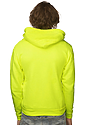 Unisex Fashion Fleece Neon Pullover Hoodie  Back