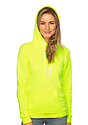 Unisex Fashion Fleece Neon Pullover Hoodie  Front2