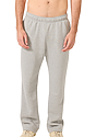Unisex Fashion Fleece Straight Leg Sweatpant HEATHER GREY 1