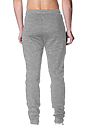 Unisex Fashion Fleece Jogger Sweatpant HEATHER GREY Back2