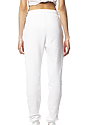 Unisex Fashion Fleece Jogger Sweatpant WHITE Back2
