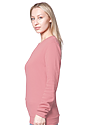 Unisex Fashion Fleece Crew Sweatshirt DESERT ROSE 6