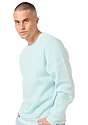 Unisex Fashion Fleece Crew Sweatshirt HEATHER BREEZE 3