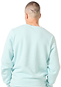 Unisex Fashion Fleece Crew Sweatshirt HEATHER BREEZE 4