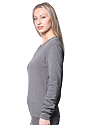 Unisex Fashion Fleece Crew Sweatshirt HEATHER CHARCOAL 3