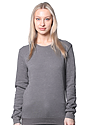 Unisex Fashion Fleece Crew Sweatshirt HEATHER CHARCOAL 2