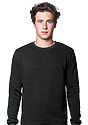 Unisex Fashion Fleece Crew Sweatshirt HEATHER DARK GREY 2